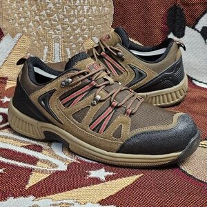 Orthofeet Sorrento Mens 10.5 Wide EE Bio Fit 642 Orthopedic Shoes Sneakers Brown